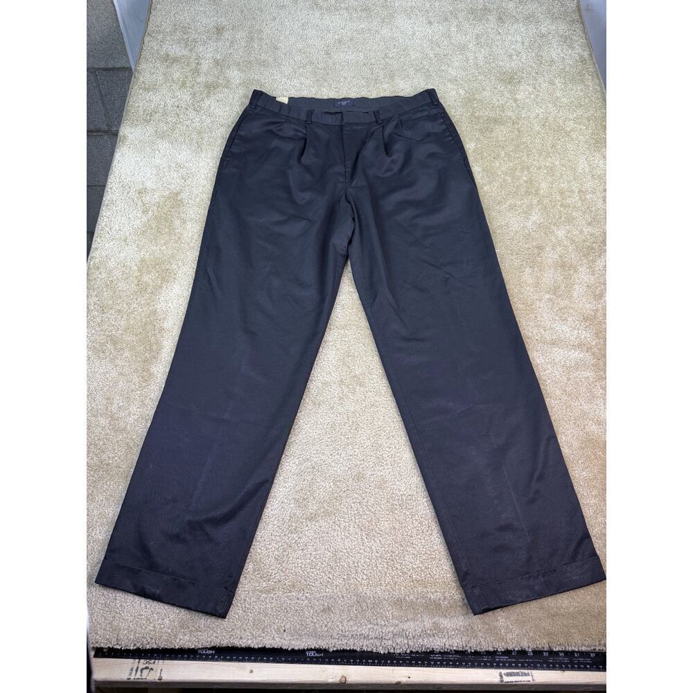 VTG 90s Dockers Mens Baggy Pleated Gray Dress Pants Khakis Chinos 38x34 B446